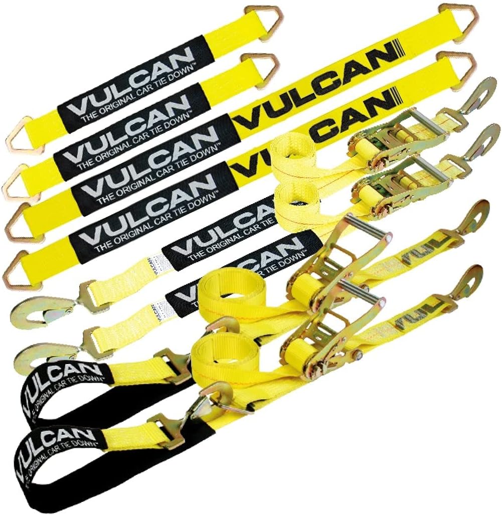 Axle Tie Down Kit with 22 Axle Straps, 36 Axle Straps, 96 Snap Hook Ratchet Straps and 112 Axle Tie Down Combination Straps U58548