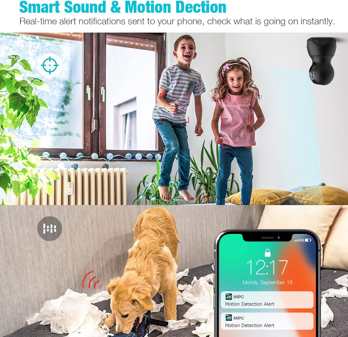 1080P WiFi Pet Camera with 2-Way Talk and Night Vision V574