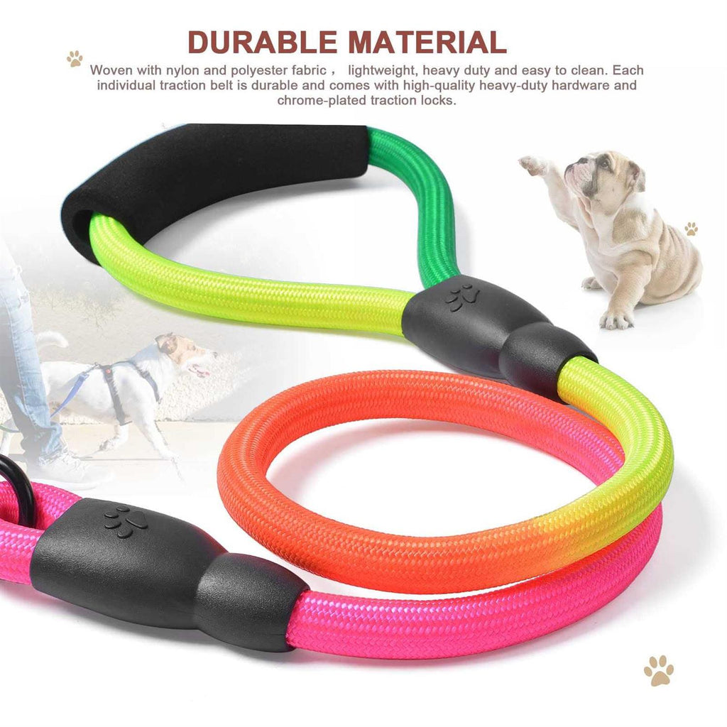 3 Way 75 Inch Detachable Dog Leash with Soft Padded Handle Q341