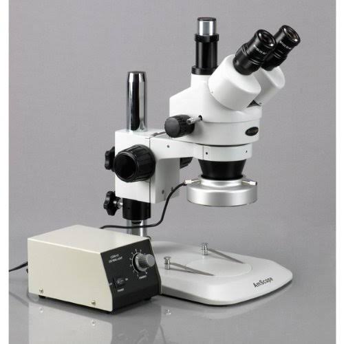 Trinocular Stereo Zoom Microscope, 7X-90X Magnification, 0.7x-4.5x Zoom Object L528