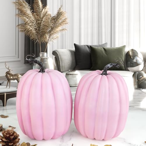 8 Inch 2PCS Orange Artificial Pumpkins X251