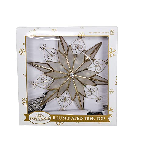 10-Light 6-Point Capiz Star Treetop Z2802
