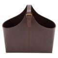 Brown Leather Magazine Holder N8173