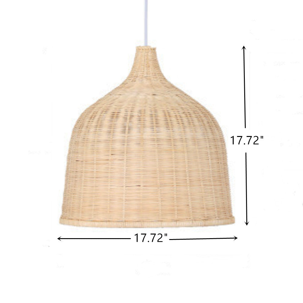 Bamboo Rattan Hanging Lamp Shade 17.72" Y92890