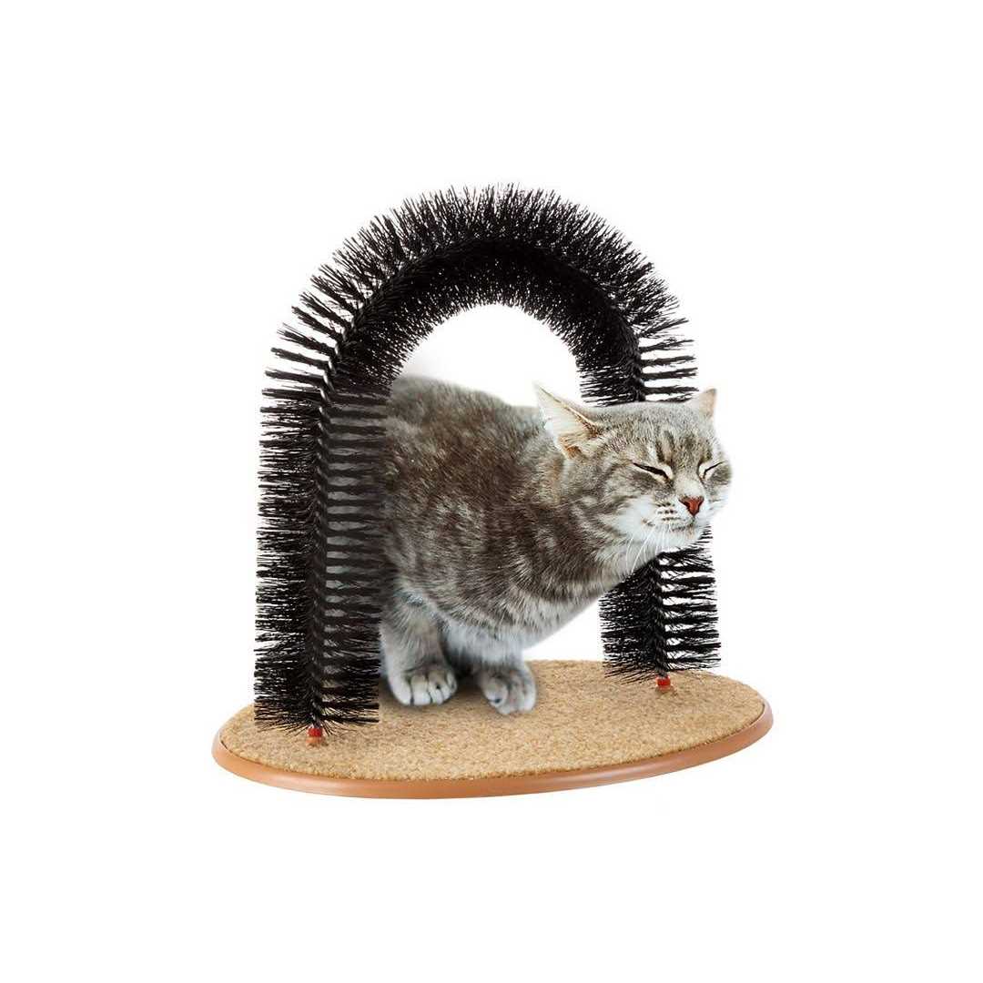 Self-Grooming Cat Arch with Bristle Ring Q707