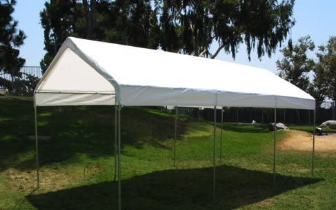 White Canopy Replacement Cover for 10' W X 20' L Frames U520192