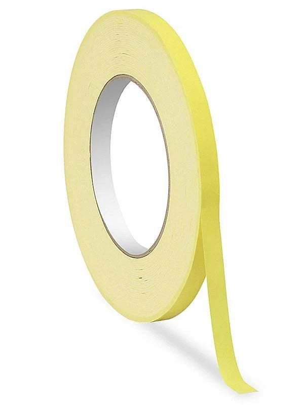 Yellow Bag Tape 3/8x22 x 540, Carton of 16 Rolls R686953