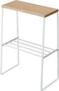 White Narrow End Table D925575