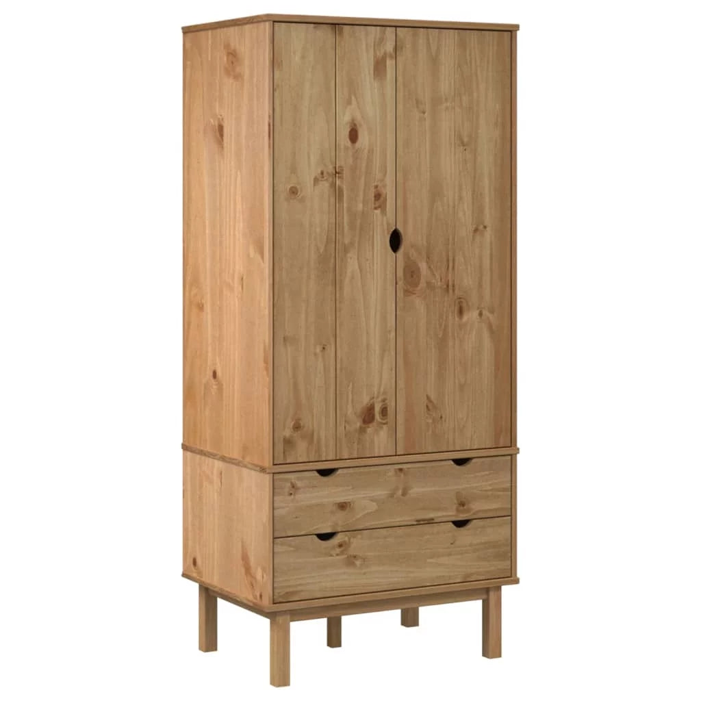 Solid Wood Pine Wardrobe U337