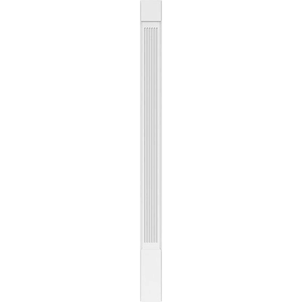 Fluted PVC Pilaster with Capital & Base (Pair) Y63843