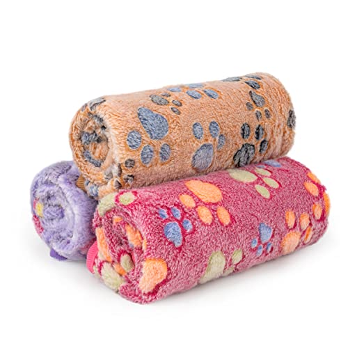1 Pack 3 Soft Fluffy Fleece Pet Blanket D5219
