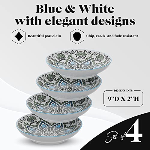 Set of 4 Large 9-inch Pasta Bowls S374062