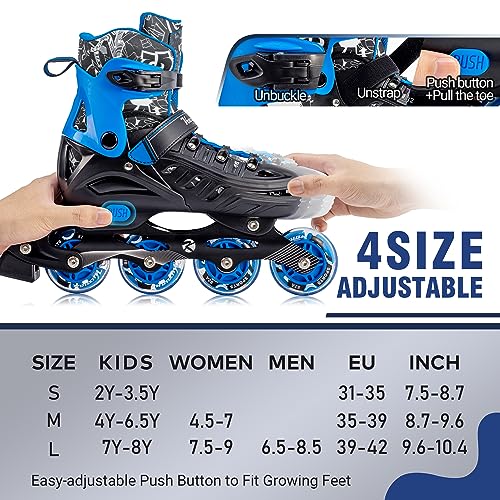 Adjustable Illuminating Inline Skates X216486