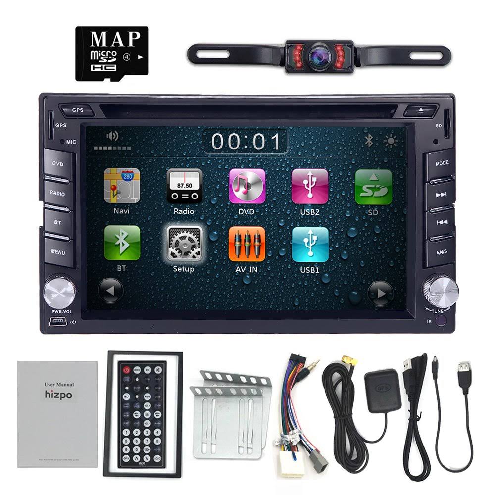 Double DIN Car DVD Player GPS Bluetooth Touch Screen with Camera D448826