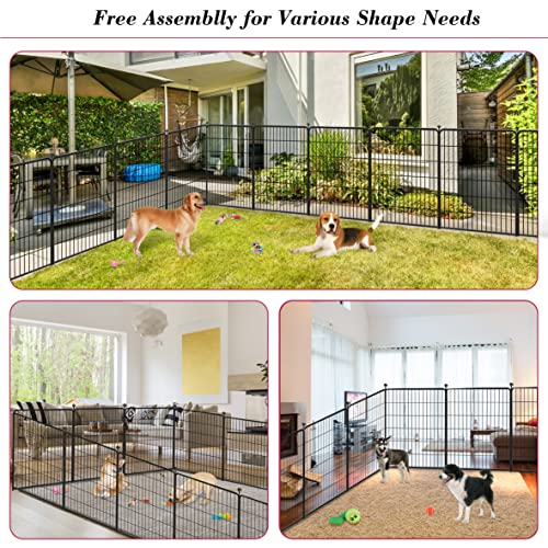 40 inch 8 Panels Heavy Duty Metal Dog Playpen with Door N996