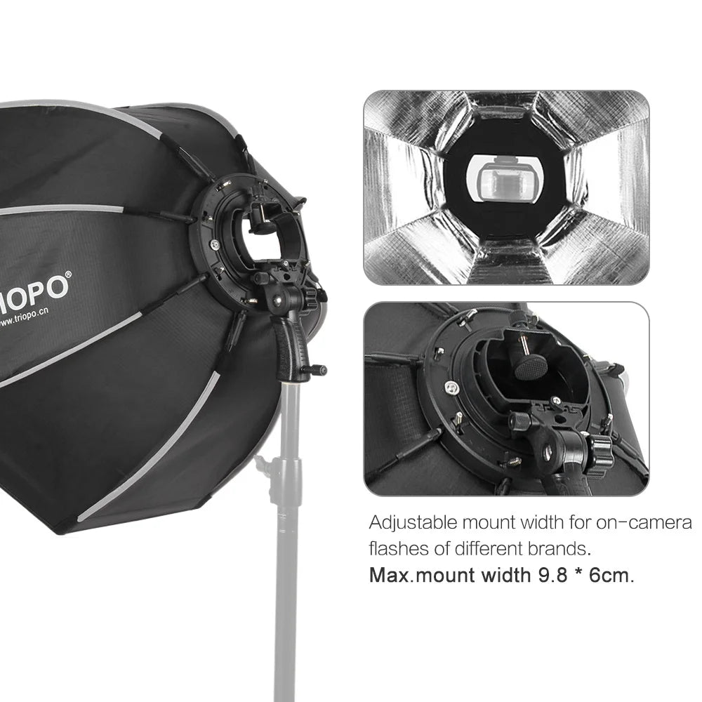 65cm Foldable 8-Pole Octagon Softbox with Soft Cloth Handle P868210