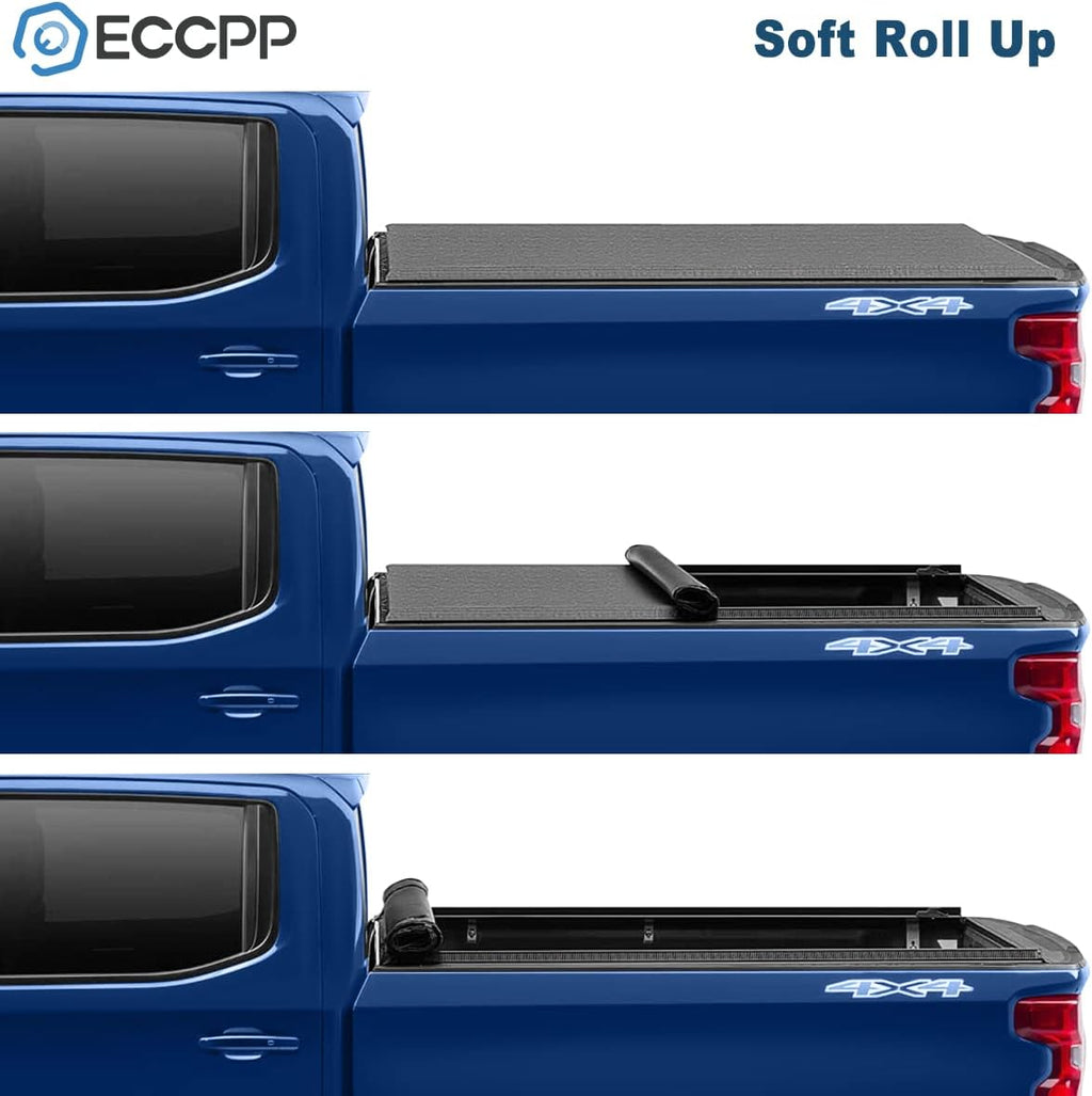 6.5FT Roll Up Tonneau Truck Bed Cover U484678