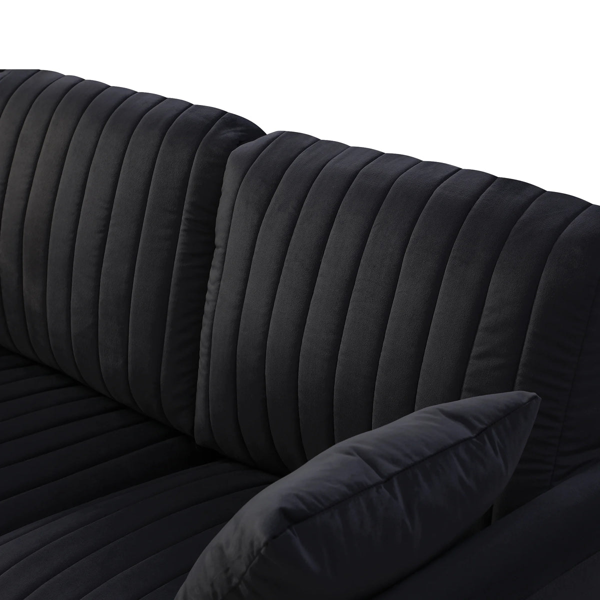 Black Velvet Loveseat I72389