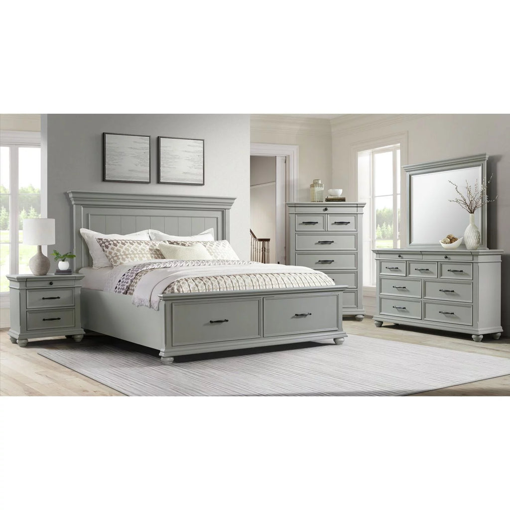 Gray 9-Drawer Dresser M403