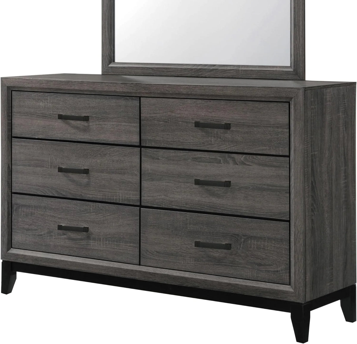 Wood Dresser & Mirror M5563