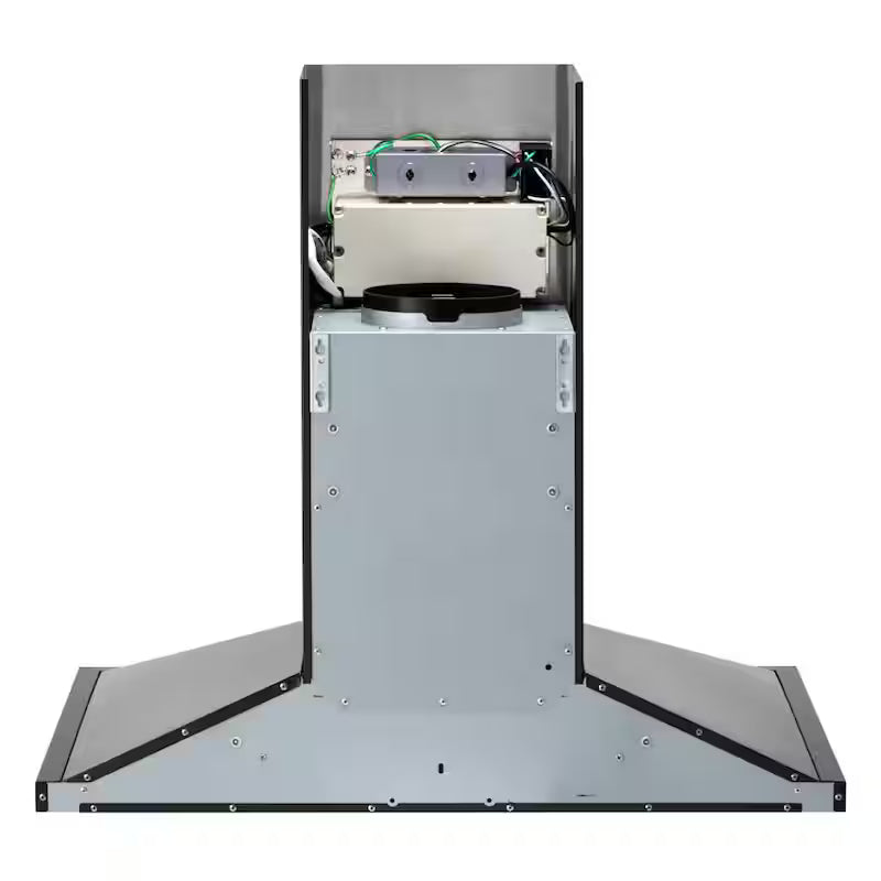 36 in. Smart Wall Mount Range Hood Black Stainless Steel Y3401