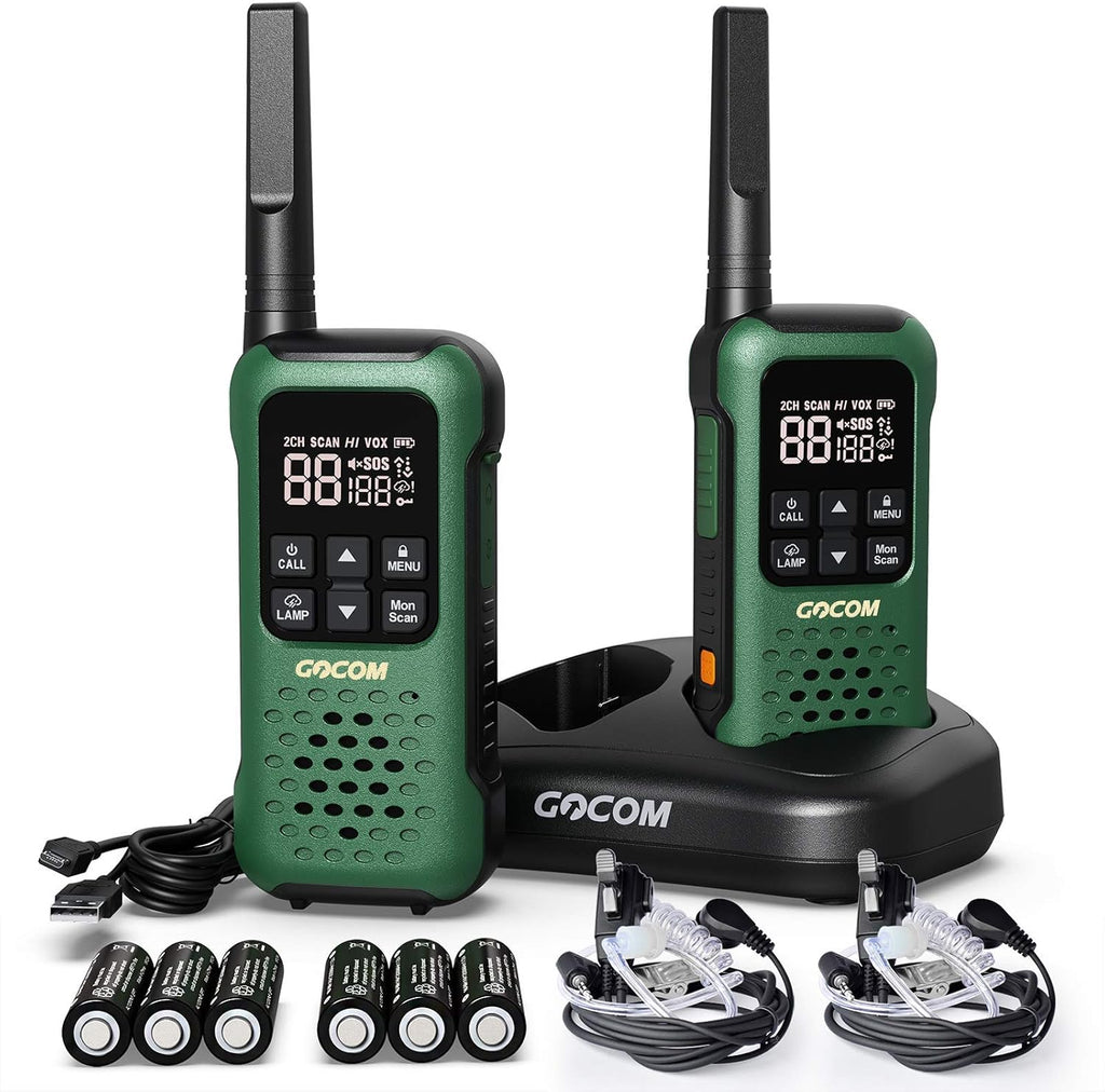 IP67 Waterproof Rechargeable FRS Walkie Talkies with Flashlight A328