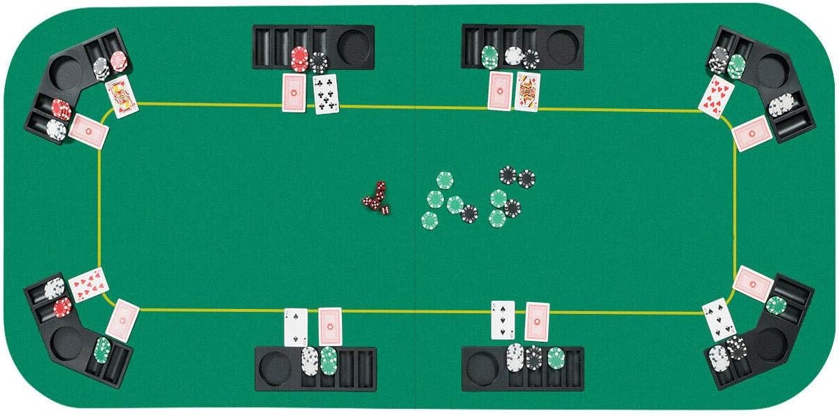 8 Player Poker Mat with Carrying Bag W430