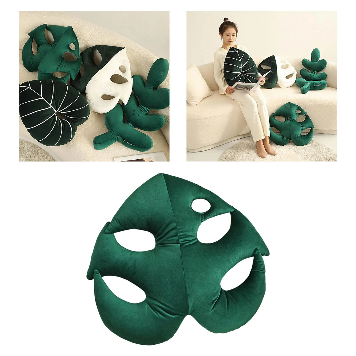 Leaf Throw Pillow Plant Leaves Cushion T192558