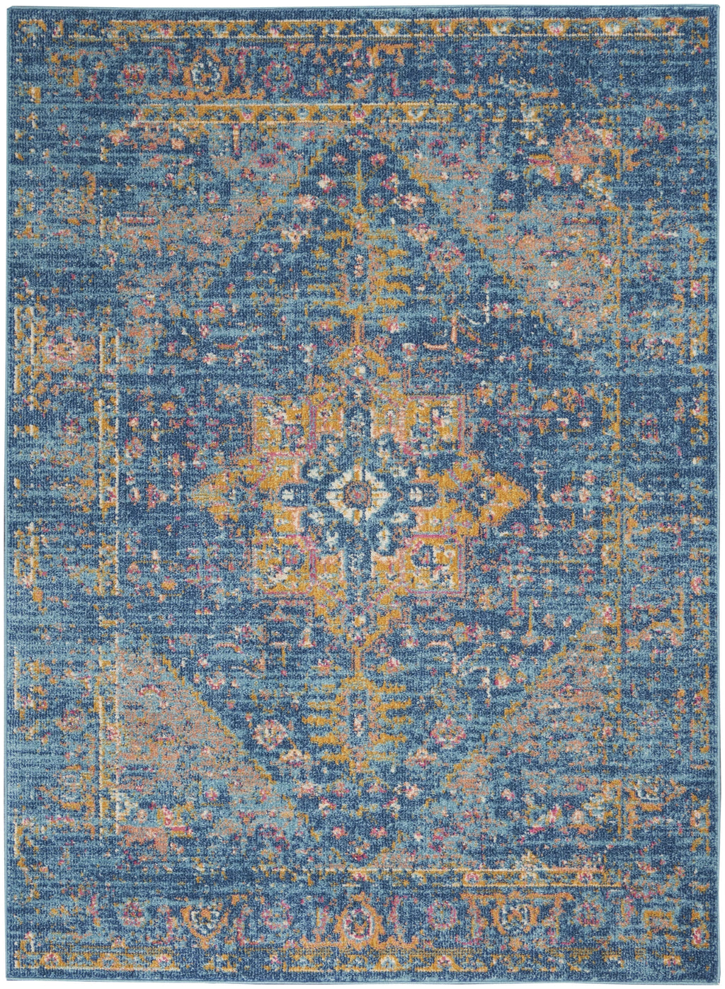 Navy Blue 4' x 6' Area Rug M338