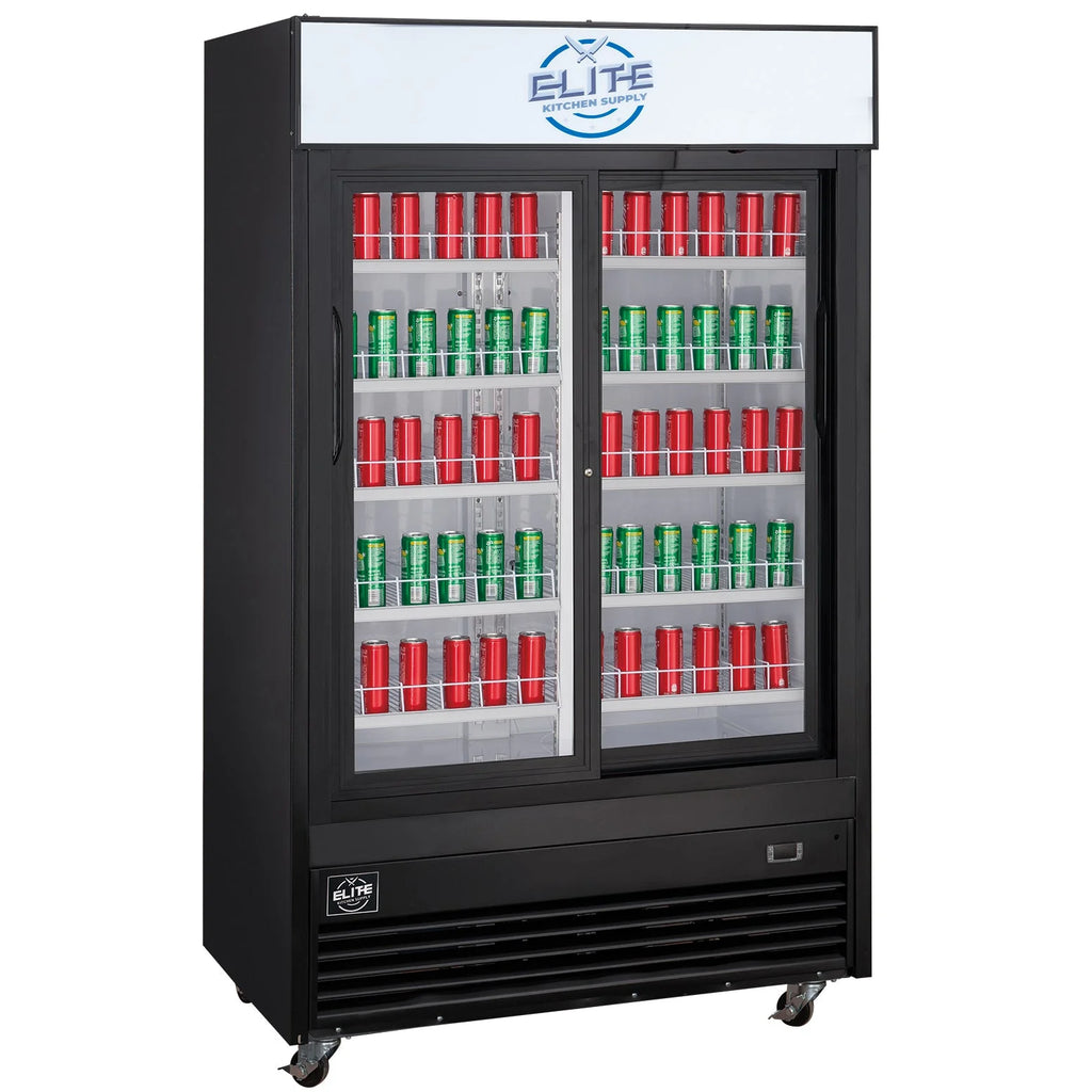 47 in. Two Glass Door Upright Merchandiser Refrigerator 34.4 Cu. Ft. J9122
