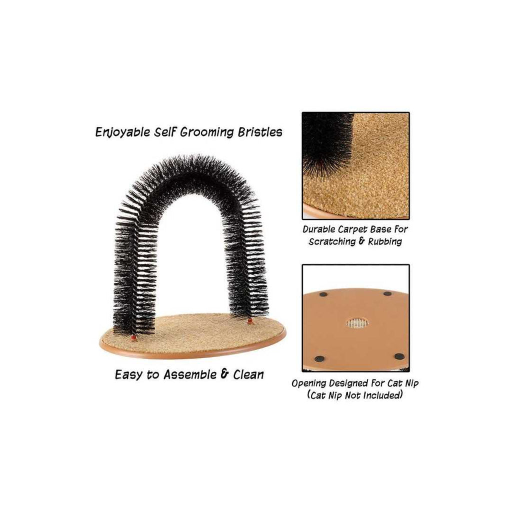 Self-Grooming Cat Arch with Bristle Ring Q707