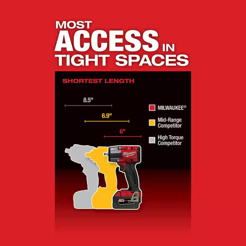 18V Brushless Cordless 3/8 in. Impact Wrench & Ratchet E35659