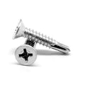 #12-14 x 3 inch Self Drilling Screws Phillips Flat Head Zinc Plated 750 Pk E129