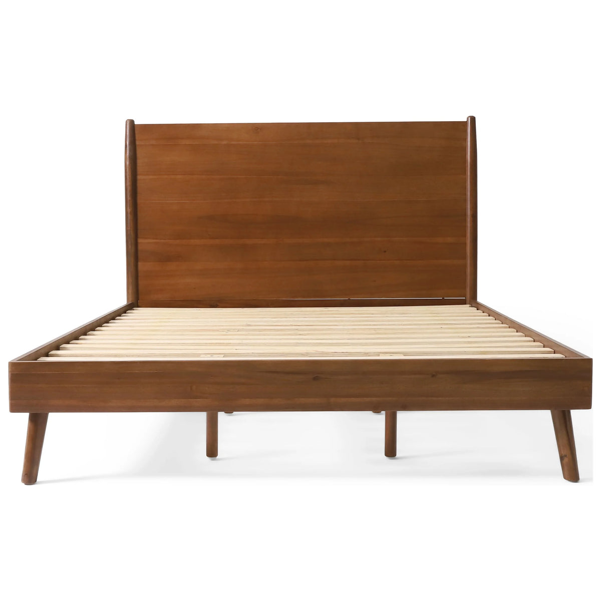 Mid Century Wood Bed V402