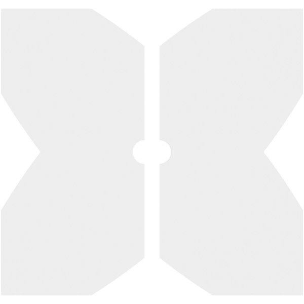 Contemporary PVC Ceiling Medallion Two Piece S581251