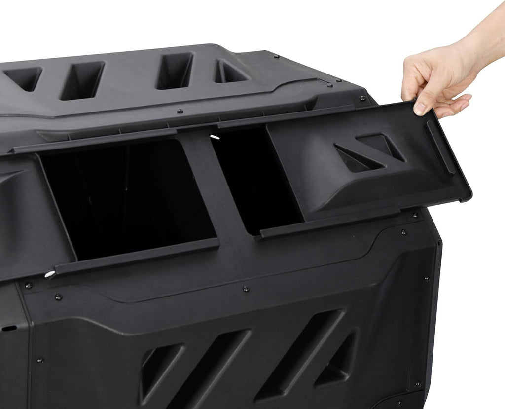 43 Gallon Dual Rotating Chamber Compost Tumbler E130487
