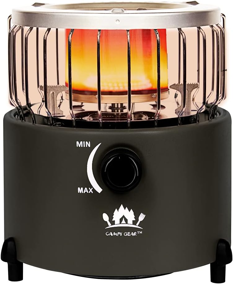 Orange 2 in 1 Portable Propane Heater & Stove J14437