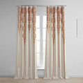 Room Darkening Curtains 50 X 108 Printed Linen Textured Black X8318