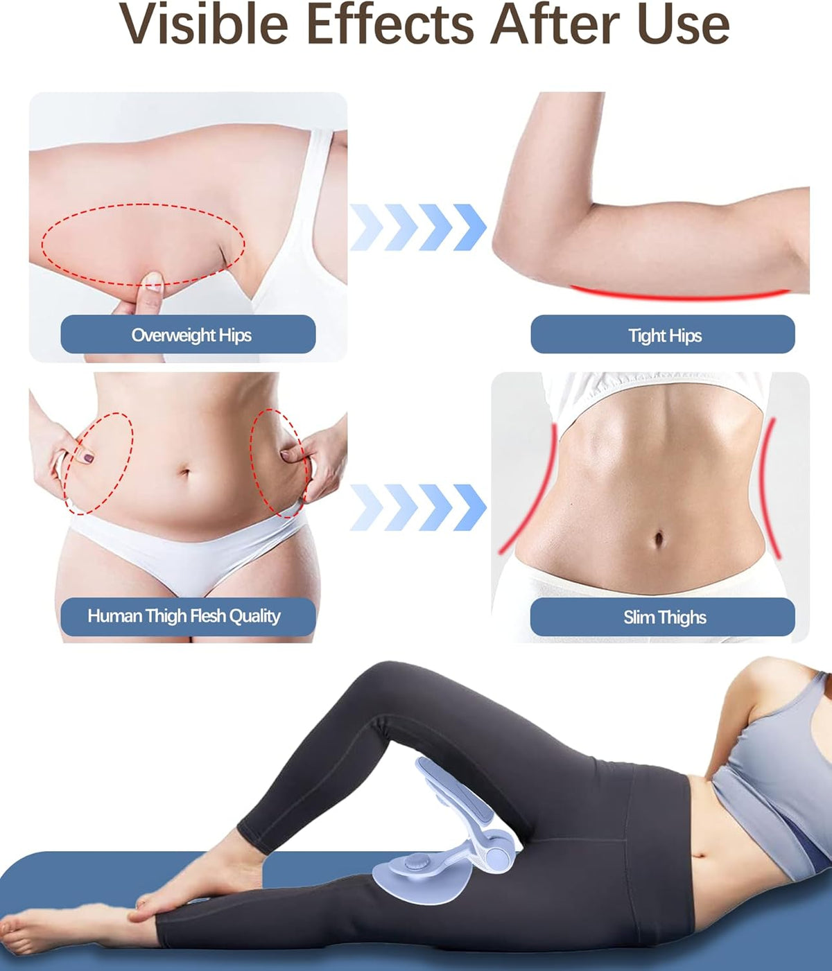 Leg Press Machine Thigh Master Hip Trainer Kegel Exerciser Pelvic Floor Trainer Q363864