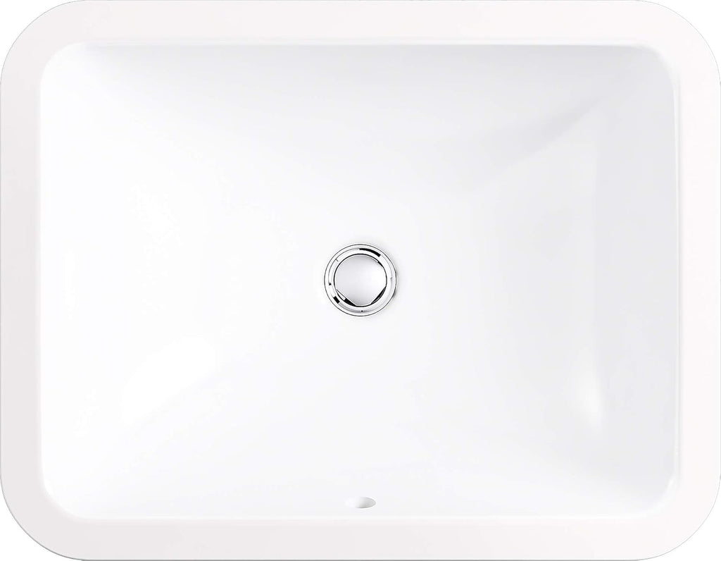 White Under-Mount Bathroom Sink T612