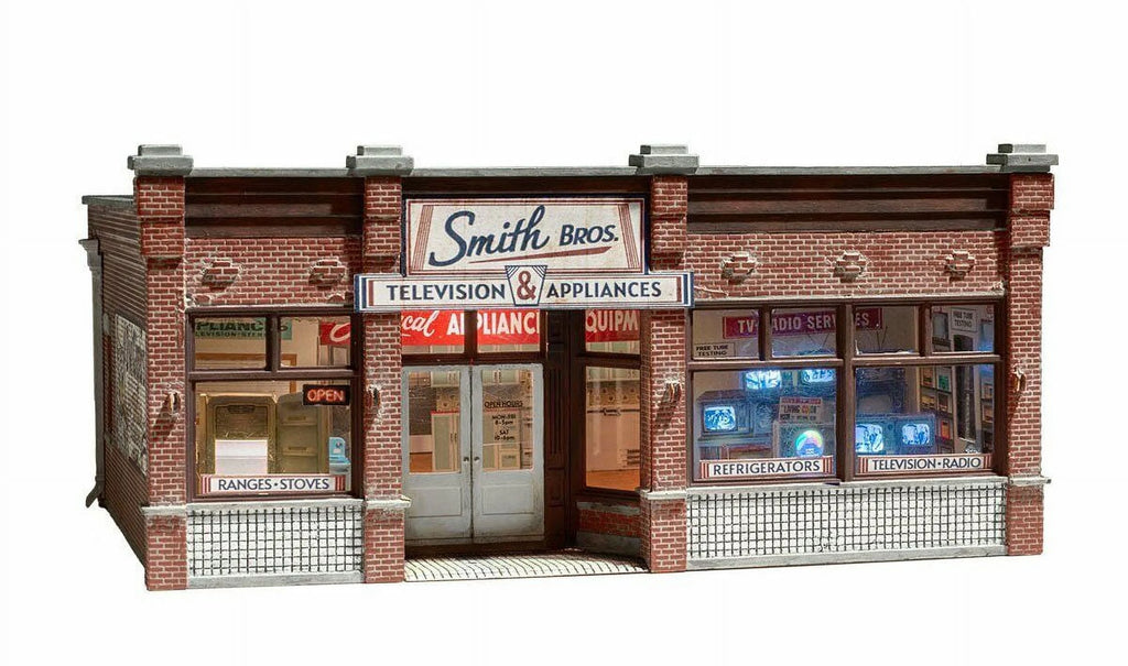 N Scale Smith Brothers TV & Appliance Built Model Structure I109779