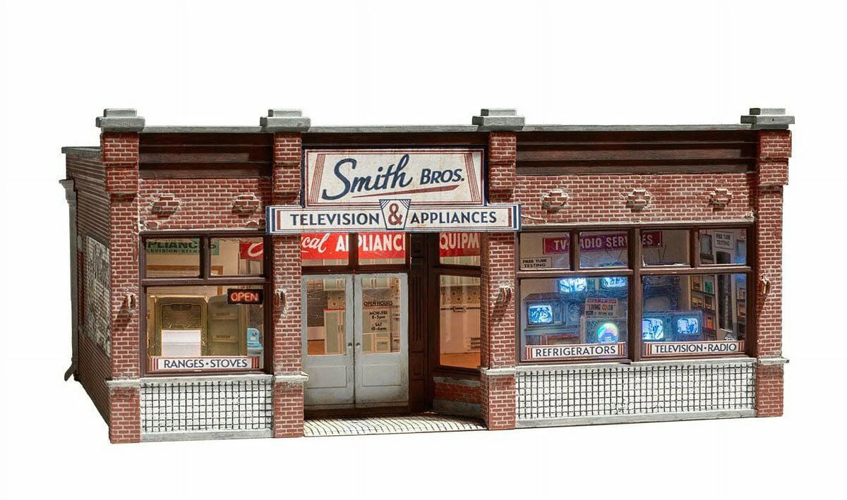 N Scale Smith Brothers TV & Appliance Built Model Structure I109779