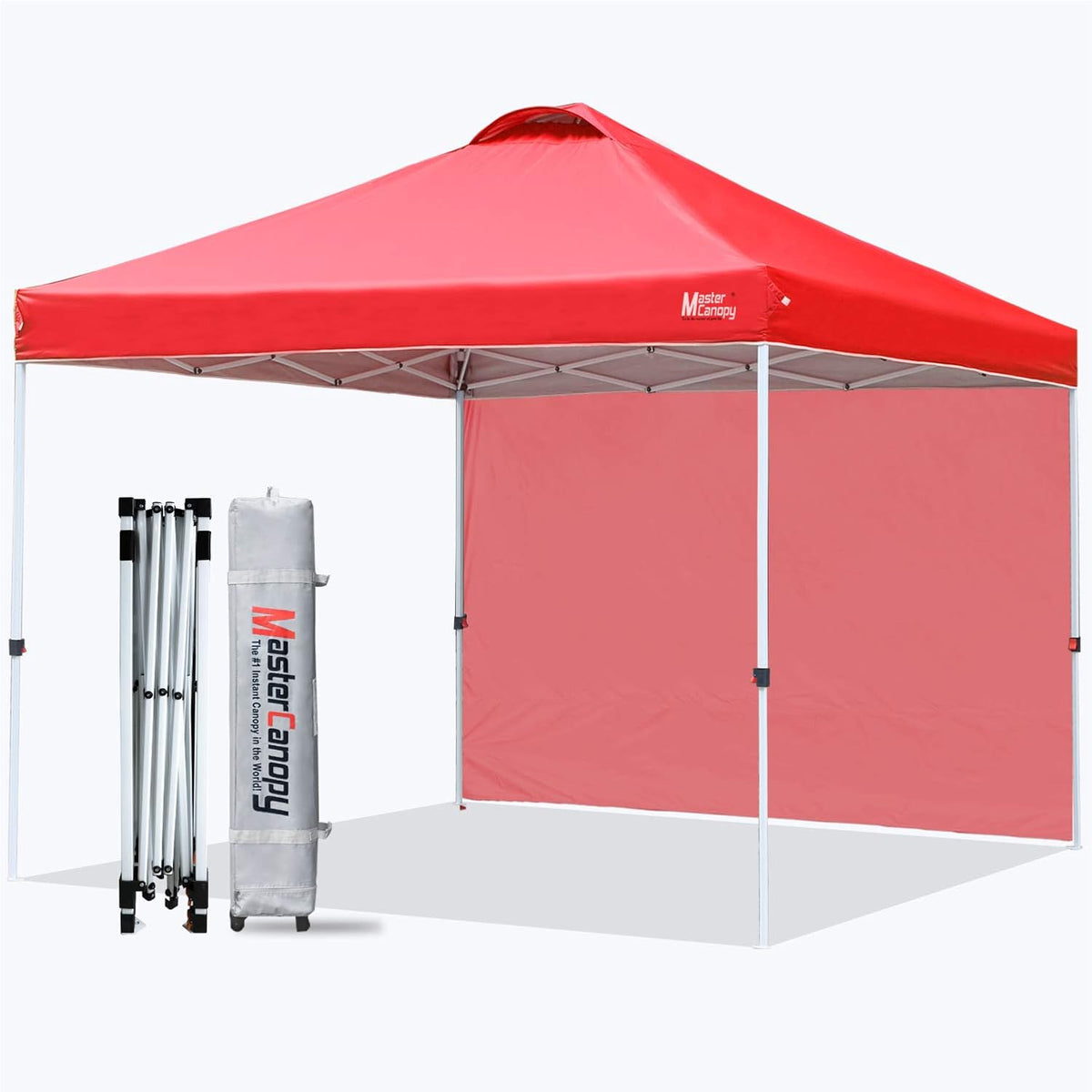 10'x10' Black Pop Up Canopy Tent with 1 Sidewall N831536