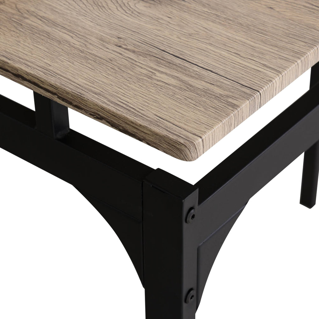 5 Piece Kitchen Table and 4 Stools Dining Set with Metal Legs G8596