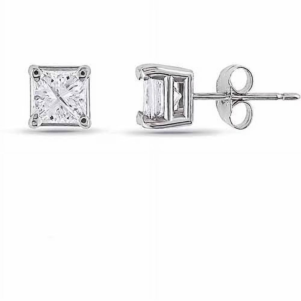 14kt White Gold Diamond Stud Earrings Z131050