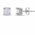 14kt White Gold Diamond Stud Earrings Z131050