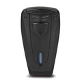 Black Double Flame Lighter with Fold-Out Punch G7729