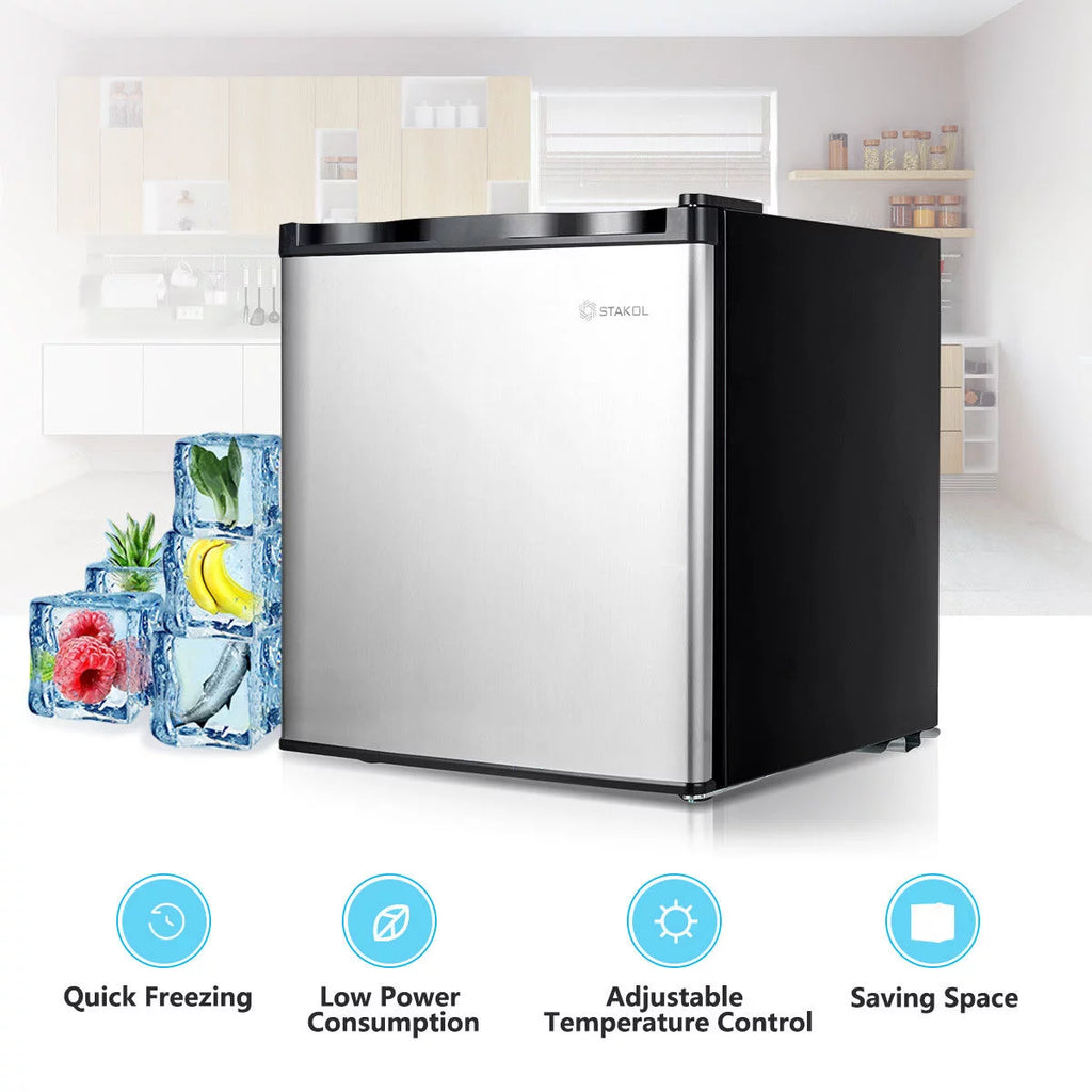 1.1 cu.ft. Compact Single Door Upright Freezer Stainless Steel H8094