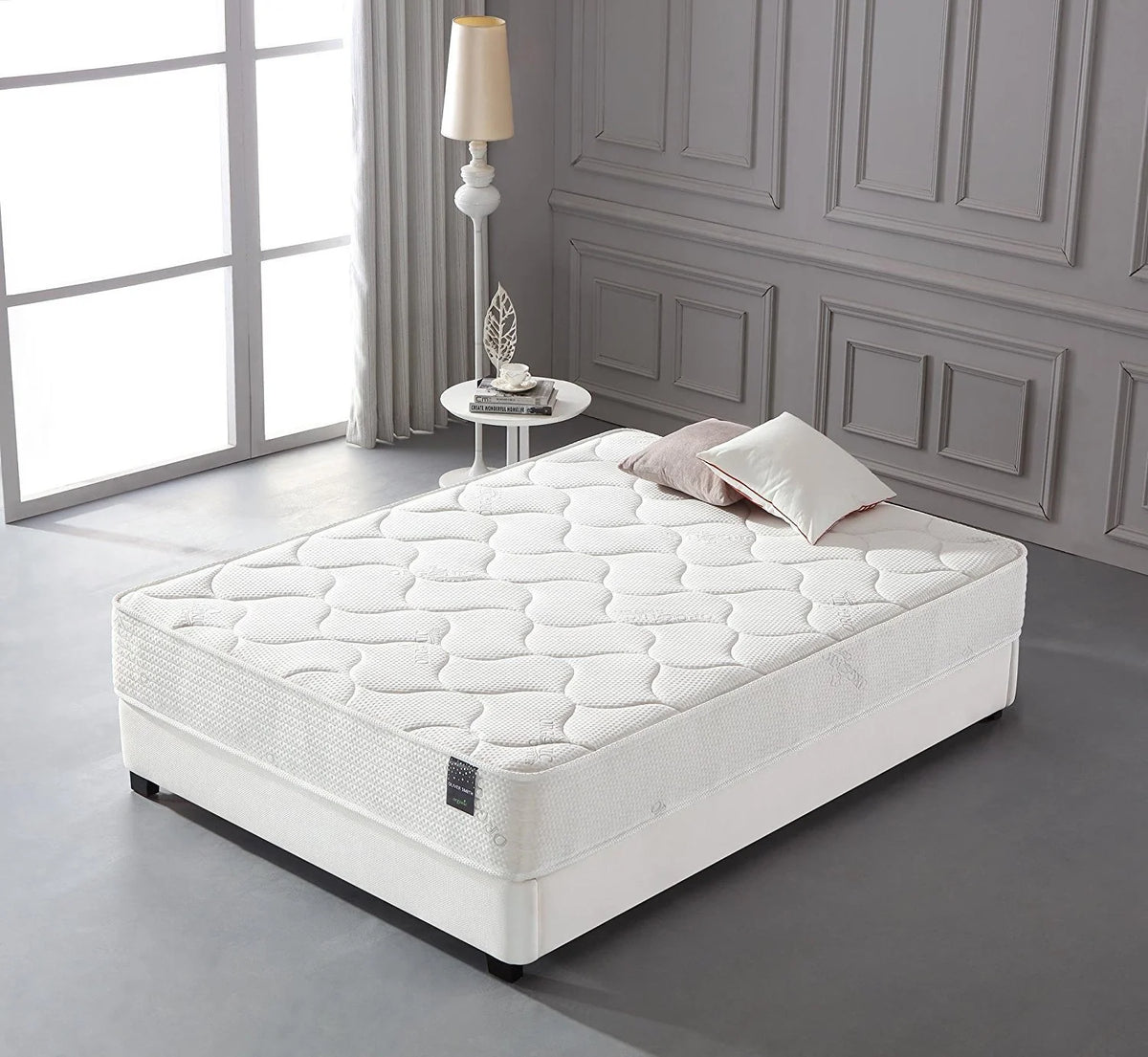 Organic Cotton 10 Spring & Foam Hybrid Mattress F377