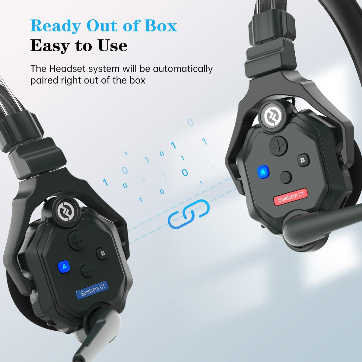 6-Person Full Duplex Wireless Headset Intercom System S40187